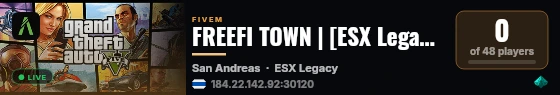 FREEFI TOWN | [ESX Legacy] live status badge