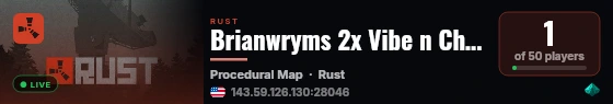 Brianwryms 2x Vibe n Chill PvE - Free Minis/Helis and Raidable live status badge