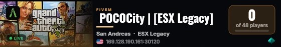  POCOCity | [ESX Legacy] live status badge
