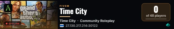 Time City live status badge