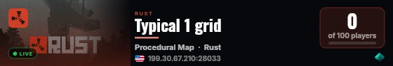 Typical 1 grid live status badge