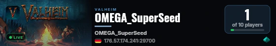 OMEGA_SuperSeed live status badge
