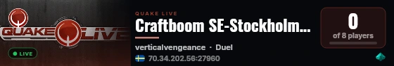 Craftboom SE-Stockholm - Node #2 live status badge