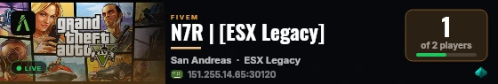 N7R | [ESX Legacy] live status badge