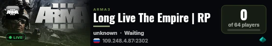 Long Live The Empire | RP live status badge