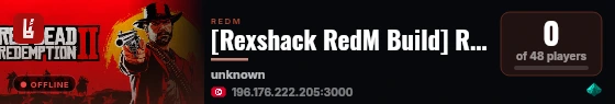 [Rexshack RedM Build] RSG live status badge