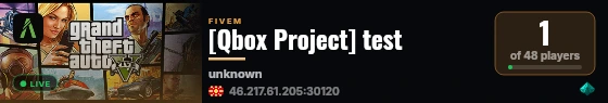 [Qbox Project] test live status badge