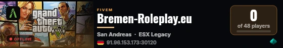 Bremen-Roleplay.eu live status badge