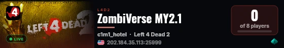 ZombiVerse MY2.1 live status badge
