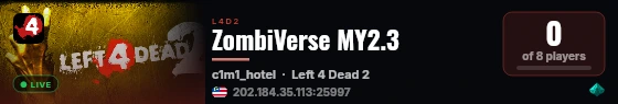 ZombiVerse MY2.3 live status badge
