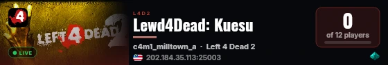 Lewd4Dead: Kuesu live status badge