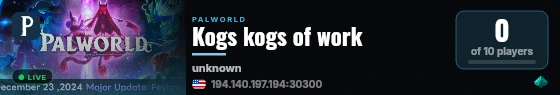 Kogs kogs of work live status badge