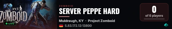 SERVER PEPPE HARD live status badge