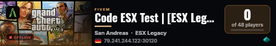 Code ESX Test | [ESX Legacy] live status badge