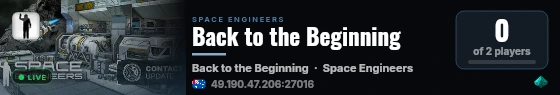 Back to the Beginning live status badge