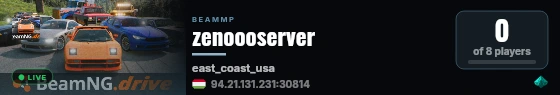 zenoooserver live status badge
