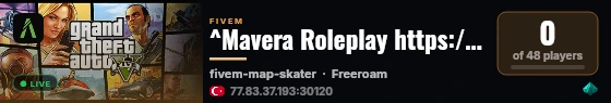 ^Mavera Roleplay https://discord.gg/QUNUP8KzNK live status badge