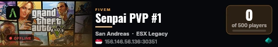 Senpai PVP #1 live status badge