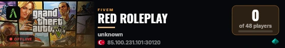RED ROLEPLAY live status badge