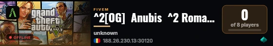^2[OG]  Anubis  ^2 Romania live status badge