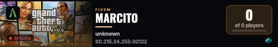 MARCITO live status badge