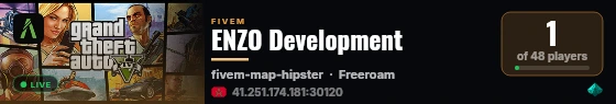 ENZO Development live status badge
