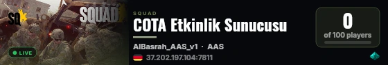 COTA Etkinlik Sunucusu live status badge