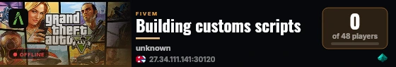 Building customs scripts live status badge