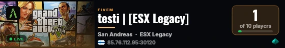 testi | [ESX Legacy] live status badge