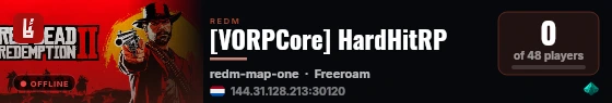 [VORPCore] HardHitRP live status badge