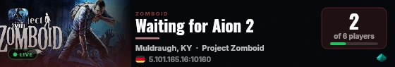 Waiting for Aion 2 live status badge