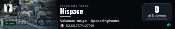 Hispace live status badge