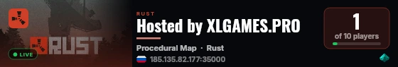 Hosted by XLGAMES.PRO live status badge