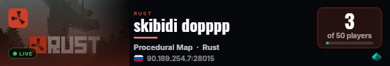 skibidi dopppp live status badge