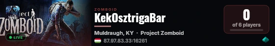 KekOsztrigaBar live status badge