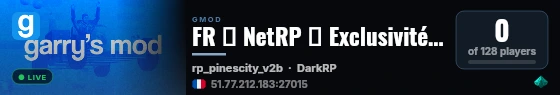 FR 🌏 NetRP ► Exclusivité  Un nouveau monde vous attends | live status badge