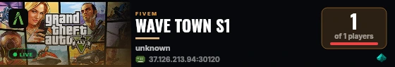 WAVE TOWN S1 live status badge