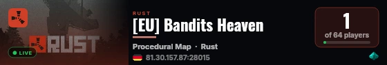 [EU] Bandits Heaven live status badge