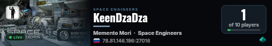 KeenDzaDza live status badge