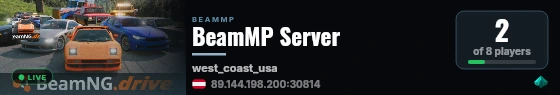 BeamMP Server live status badge