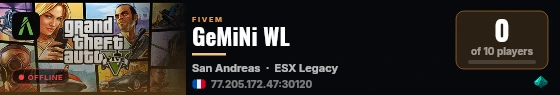 GeMiNi WL live status badge