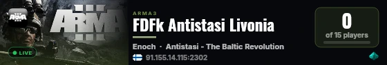 FDFk Antistasi Livonia live status badge