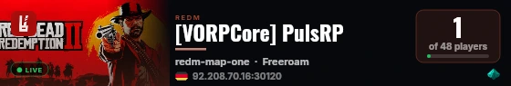 [VORPCore] PulsRP live status badge