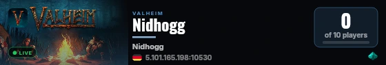 Nidhogg live status badge