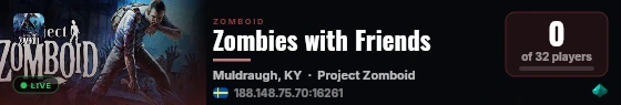 Zombies with Friends live status badge