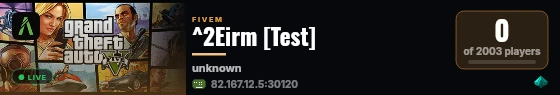 ^2Eirm [Test] live status badge