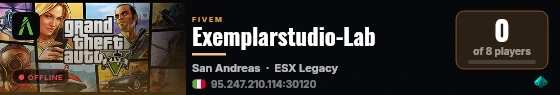 Exemplarstudio-Lab live status badge