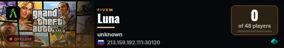Luna live status badge