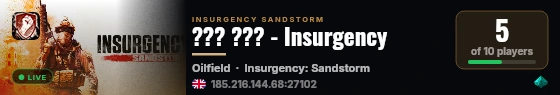 ??? ??? - Insurgency live status badge