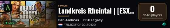 Landkreis Rheintal | [ESX Legacy] live status badge